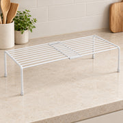 Expandable Cabinet Shelf Organizer - White