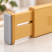 Expandable Bamboo Drawer Dividers - Set of 2