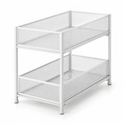 Two-Tier Under-Sink Organizer - White