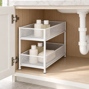 Two-Tier Under-Sink Organizer - White