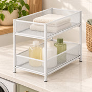 Two-Tier Under-Sink Organizer - White